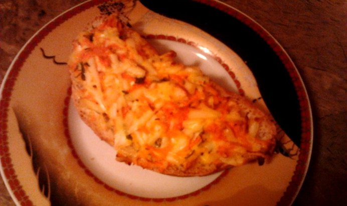 Горячий бутерброд с морковью