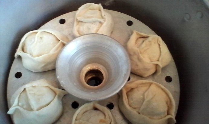 Манты с тыквой