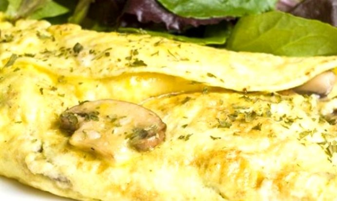 Омлет на минеральной воде