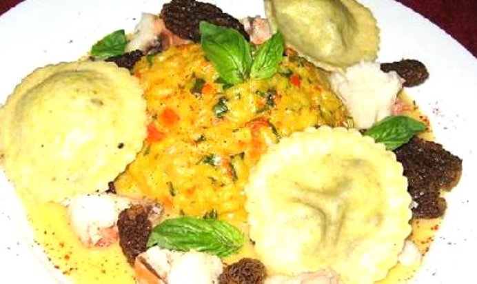 Ризотто с шафраном и лимоном