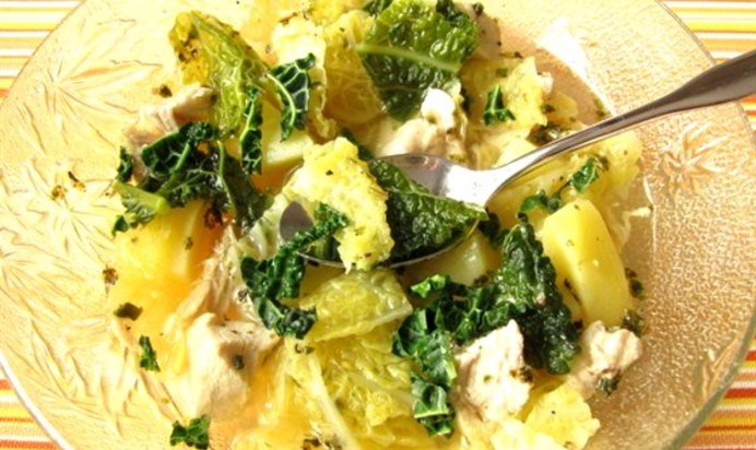 Щи из капустной рассады