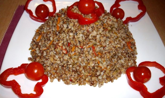 Гречка с овощами в мультиварке