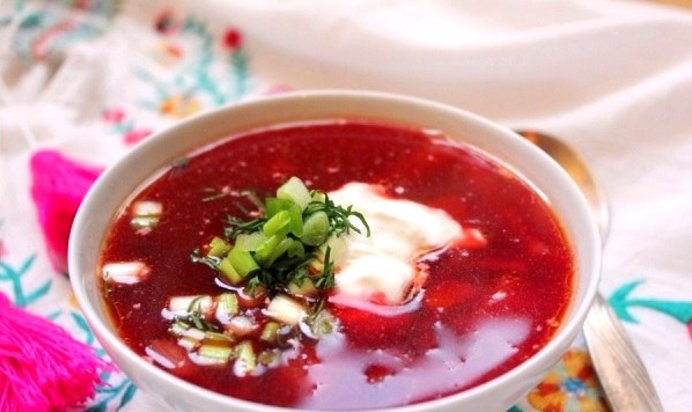 Борщ с вишней