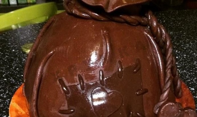 Торт Мешочек с деньгами