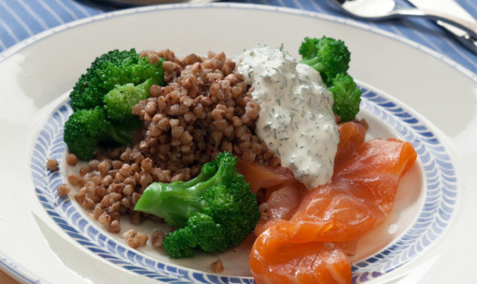 Гречка с брокколи