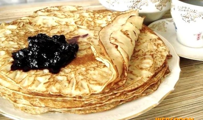 Блины на молоке