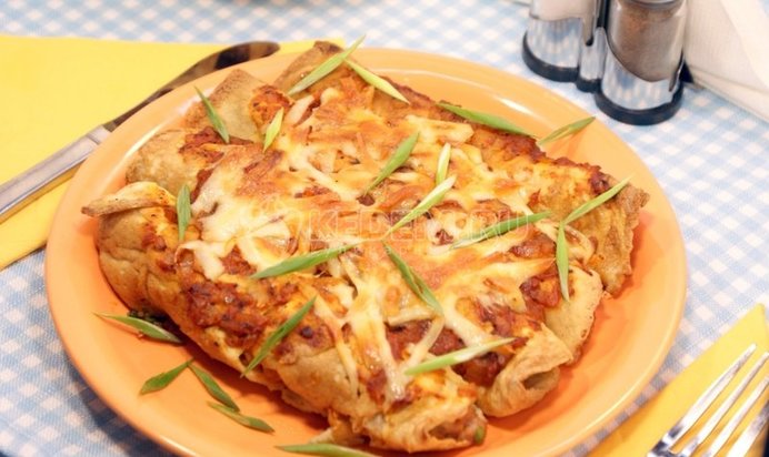 Омлет из яиц с начинкой