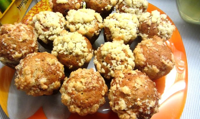 Хрустящие банановые маффины