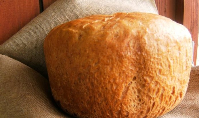 Французский деревенский хлеб в хлебопечке