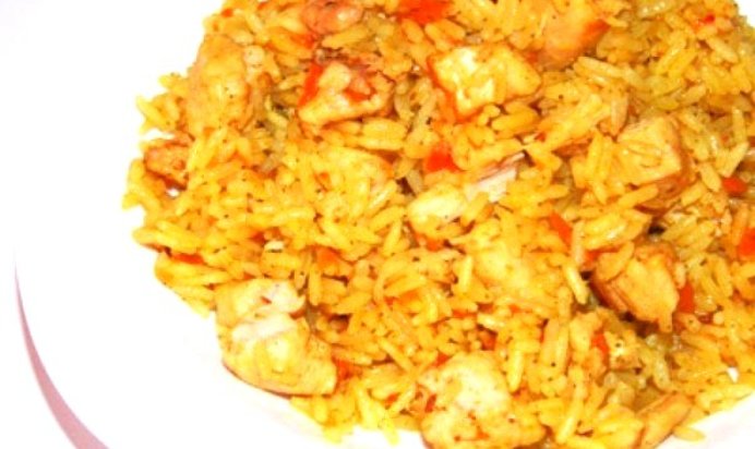 Куриный узбекский плов с зирой и кориандром