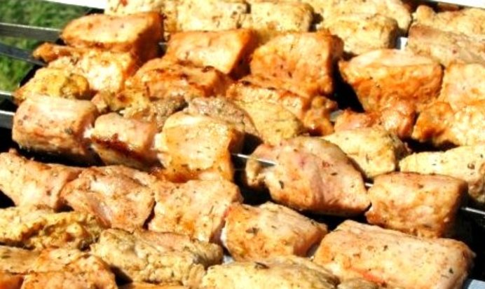 Шашлык из свинины в уксусе