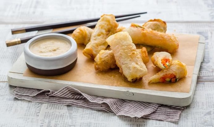 Индонезийские роллы с овощами