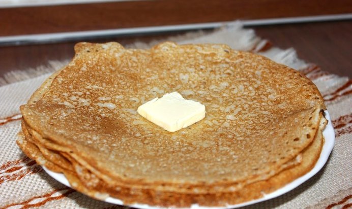 Блины на кефире без яиц