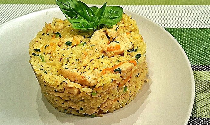 Плов с куриным филе