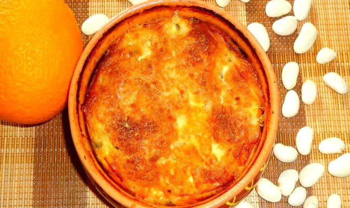 Овощная запеканка с фасолью