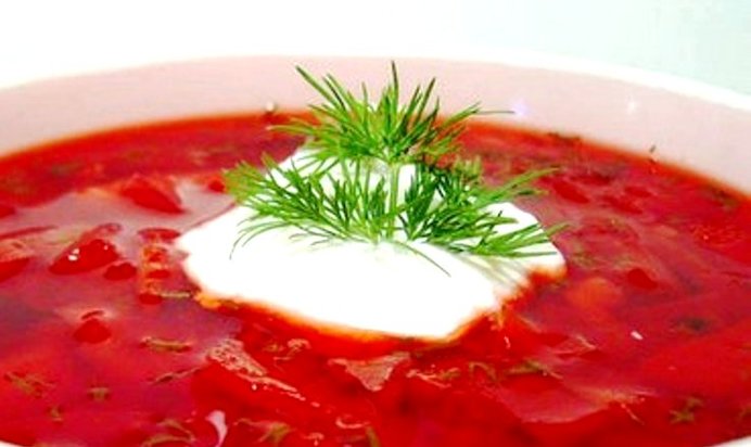 Борщ без мяса в мультиварке