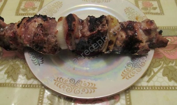 Шашлык в гранатовом соке