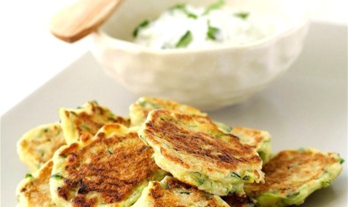 Оладьи из кабачкового пюре