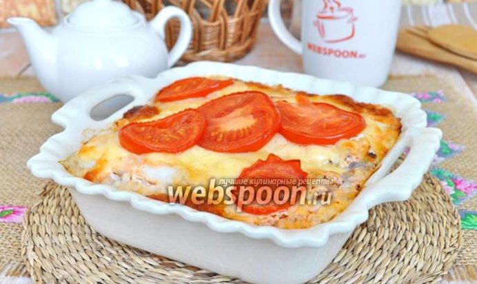 Запеканка из минтая с рисом