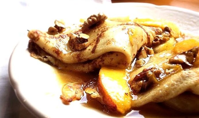 Блинчики с грушей