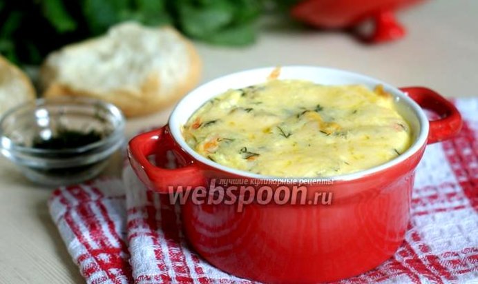 Запеканка с морепродуктами