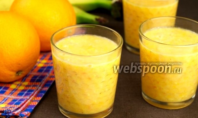 Смузи из апельсинов и банана