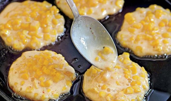 Кукурузные оладьи