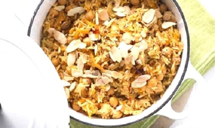 Плов с турецким горошком