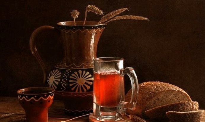 Квас из ржаного хлеба