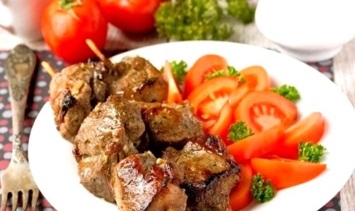 Шашлык на шпажках в духовке