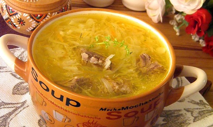 Щи суточные из квашеной капусты