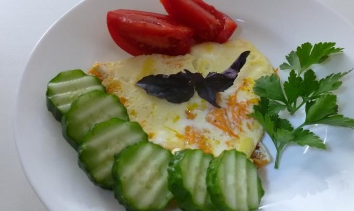 Морковный омлет