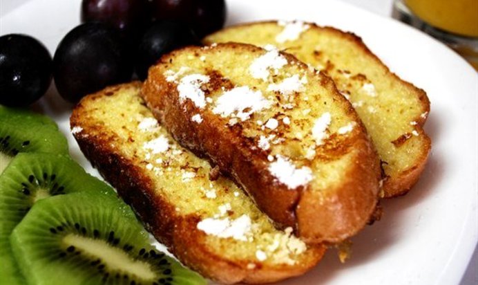 Гренки с медом и анисовым ликером