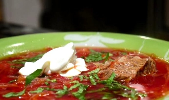 Вкусный борщ с говядиной