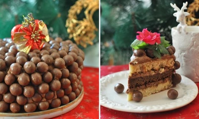 Шоколадный торт «Мальтизерс»