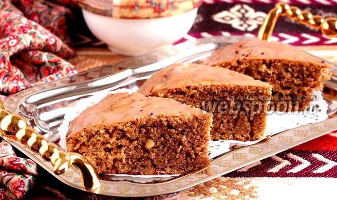 Персидский кофейно-ореховый пирог