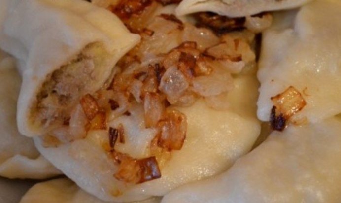 Вареники с картошкой и печенкой