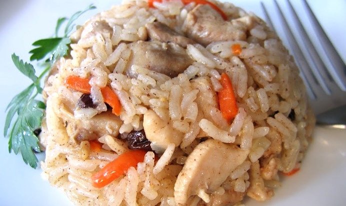 Плов узбекский с курицей