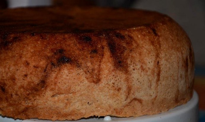 Шарлотка шоколадно-банановая