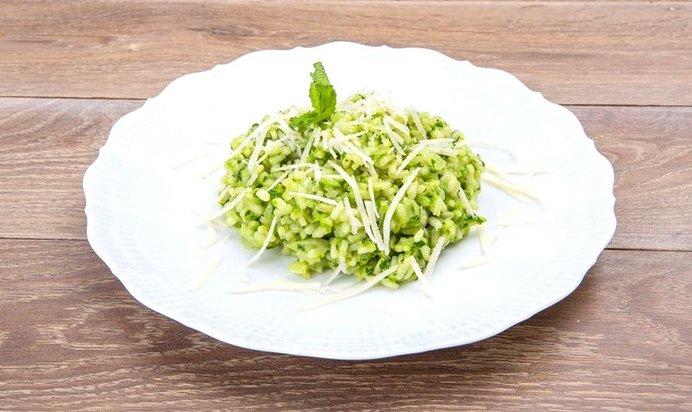 Зеленое ризотто