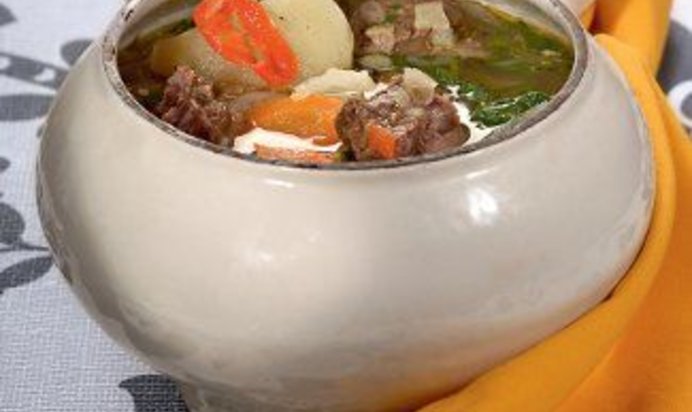 Овощи, запеченные в омлете