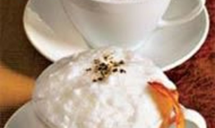 Суп-капучино из белой фасоли