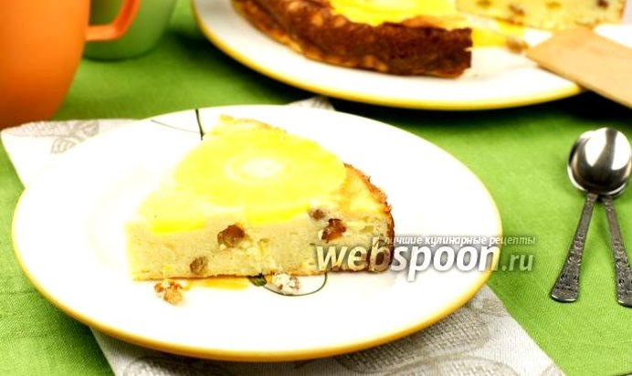 Творожная запеканка с ананасами