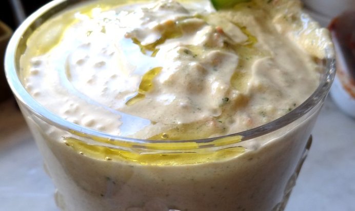 Овощной утренний смузи с кефиром