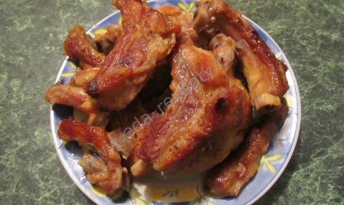 Ребрышки свиные с вином