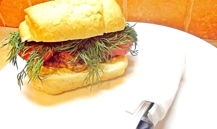 Бутерброд с печенью