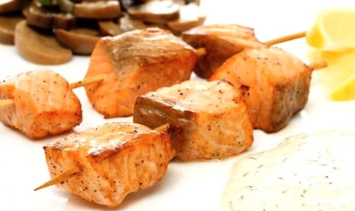 Шашлык из лосося