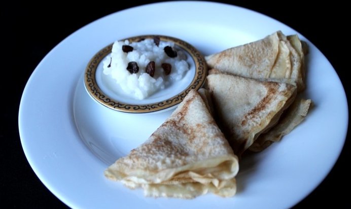 Постные блины на воде