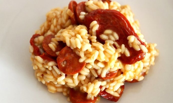 Ризотто с вялеными помидорами