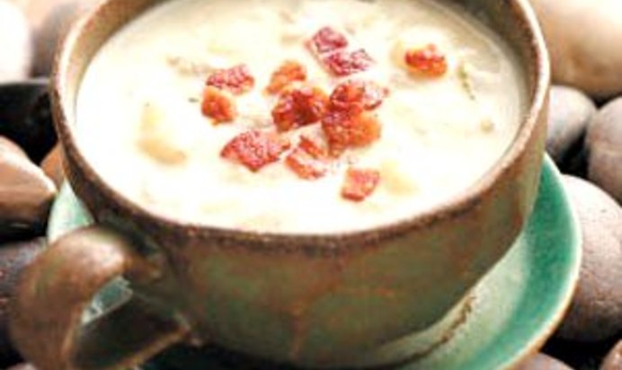 Крем-суп с виноградными улитками